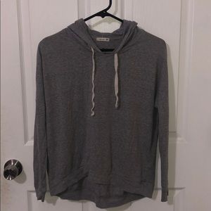 Grey hoodie good for layering